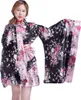 Kimono Cosplay Kostüm mit Rüschenrock und weiten Ärmeln | Produktbild-Vorschau 1