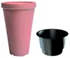 A pink planter and a black planter are shown side-by-side against a white background. Náhľad obrázku produktu