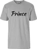 Huuraa Herren T-Shirt Prince Schriftzug L Sport Grey Bio Produktbild-Vorschau 2