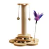 Kratzbaum für Katzen, 50cm Kratzpfosten Katzenkratzbaum, Produktbild-Vorschau 1
