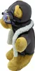 A teddy bear dressed as a pilot, sitting and facing to the left. Produktbild-Vorschau
