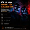 TK Gruppe Timo Klingler LED Scary Mask modrá - ako z Očisty Náhľad obrázku produktu 7