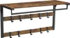 Songmics Wandgarderobe mit Ablage 80cm Vintagebraun-Schwarz Produktbild-Vorschau 2