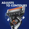Close-up of a Gillette razor head with text overlay. Anteprima dell’immagine prodotto