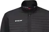 Close-up of a black quilted jacket. Produktbild-Vorschau