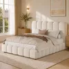 Letto imbottito 140x190 cm con contenitore a sollevamento Anteprima dell’immagine prodotto 2