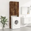 vidaXL Skříňka na pračku Smoked Oak 64x25,5x190 cm Náhled obrázku produktu 2