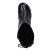 A top-down view of a black leather boot. Produktbild-Vorschau