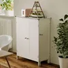Szafka regał komoda łazienka przedpokój loft 2 drzwi biała Podgląd zdjęcia produktu 3