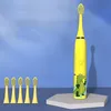 Dětský elektrický kartáček na zuby s nástavci - Krokodýl Náhled obrázku produktu 2