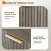 Close-up views of a wooden furniture piece highlighting its design features. Anteprima dell’immagine prodotto