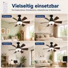 Ventilateur de plafond LED 52 cm avec éclairage E27 RGB et Voir les images du produit 11