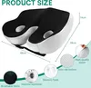 A product shot of an orthopedic seat cushion with dimensions and feature callouts. Produktbild-Vorschau