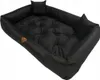 A black dog bed with two small pillows. Náhľad obrázku produktu
