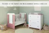 Lit bébé à barreaux avec matelas & petite princesse gravée Voir les images du produit 9