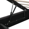 A close-up view of the hydraulic lift mechanism of a bed frame. Náhľad obrázku produktu
