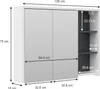Badspiegelschrank Vicco Viola Weiß/Anthrazit 100 x 75 cm, Produktbild-Vorschau 3