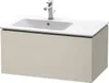 Waschtischunterbau L-CUBE 820x481x400mm taupe taupe Produktbild-Vorschau 4