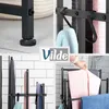 Schwarzer, freistehender Handtuchhalter mit 3 Stangen und 2 Produktbild-Vorschau 14