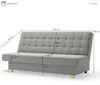 Sofa mit Schlaffunktion und Bettkasten Couch für Wohnzimmer Produktbild-Vorschau 7