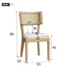 Flieks Rattan Chaise de salle à manger Chaise de cuisine Voir les images du produit 3