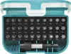 A set of Torx bits in a teal plastic case. Anteprima dell’immagine prodotto