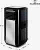 A product shot of a mobile air conditioner with dimensions indicated. Produktbild-Vorschau