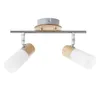A product shot of a ceiling spotlight with two adjustable heads. Produktbild-Vorschau