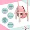 Love Gifts® Babyschaukel aus Holz hochwertig und geeignet Produktbild-Vorschau 5