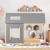 MODFU Kinderbett 90x200cm mit Lattenrost, Hausbett Produktbild-Vorschau 2