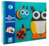 Holzholz Puzzle Geometrische Logische Figuren Montessori Produktbild-Vorschau 7