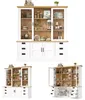 Armoire haute de cuisine 140 x 185 cm – avec 6 grands Voir les images du produit 7