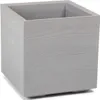 Šedý zahradní dřevěný box na kolečkách 39x39cm Náhled obrázku produktu 2