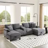 Merax 4-Sitzer U-förmiges Ecksofa, mit Bettkasten, Produktbild-Vorschau 3