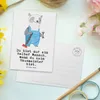 Mr. & Mrs. Panda Postkarte Hausmeister Herz - Weiß - Produktbild-Vorschau 3