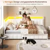 Slaapbank met LED-verlichting en USB-oplaadstation, 90x190 Productafbeelding-voorbeeld 3