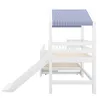 Merax Kinderbett 90x200cm mit Ausziehbett 90x190, Hausbett Produktbild-Vorschau 6