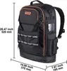 VEVOR Werkzeugrucksack, 65 Taschen, Produktbild-Vorschau 7
