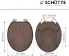 SCHÜTTE MDF WC prkénko DARK WOOD, WC prkénko s měkkým Náhled obrázku produktu 7