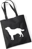 Huuraa Jutebeutel Labrador Retriever Silhouette 10 Liter Produktbild-Vorschau 1