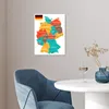 MuchoWow® Poster Bunte Deutschlandkarte 30x40 cm - Produktbild-Vorschau 5