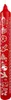 Adventskalenderkerze Motiv „Weihnachten“ rot, Ø 30 mm x H Produktbild-Vorschau 3