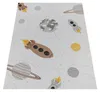 Teppich Kinderzimmer Kinderteppich Rutschfest Rakete Planet Produktbild-Vorschau 5