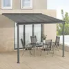 Juskys Terrassenüberdachung Borneo 3x3 m – Aluminium Produktbild-Vorschau 10