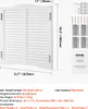 SucceBuy Porte saloon 805x28x900 mm, porte battante avec Voir les images du produit 7