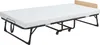 A foldable bed with a mattress and a headboard, shown from a side-diagonal angle on a white background. Produktbild-Vorschau