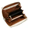 An open wallet showing its compartments. Produktbild-Vorschau