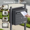 Wiltec 3 systém poštových schránok antracit 556 x 270 x Náhľad obrázku produktu 10