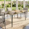 Outsunny Gartentisch 150x90cm, Balkontisch aus Stahl, Produktbild-Vorschau 8