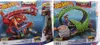Two Hot Wheels City toy playsets are shown side-by-side in their packaging. Voir les images du produit